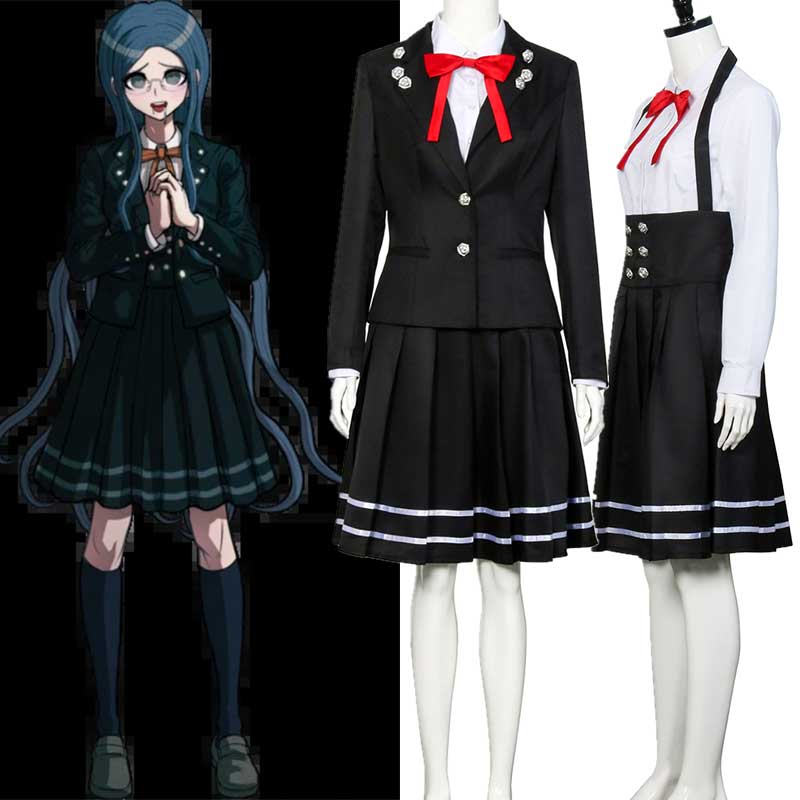 anime danganronpa v3 shirogane tsumugi escolar uniforme de la escuela traje de vestuario de carnaval de halloween cosplay