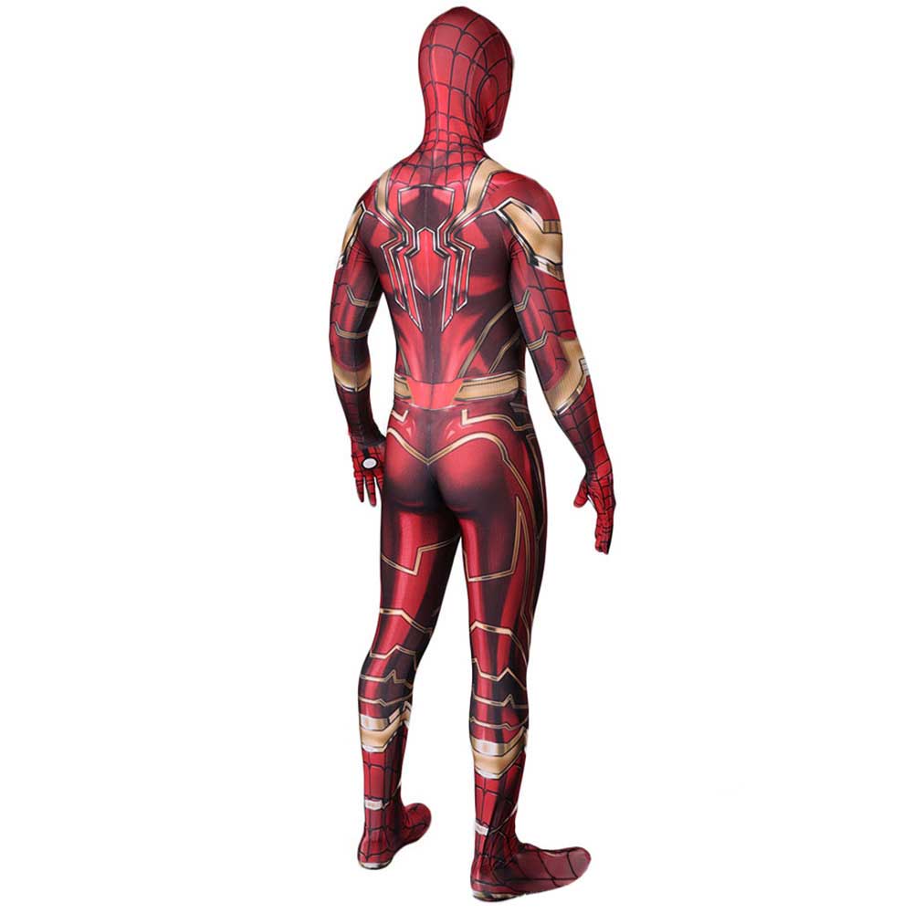 Boys Men's Golden Edition Golden Spider Cosplay Tostes Spiderman Zentai Traje