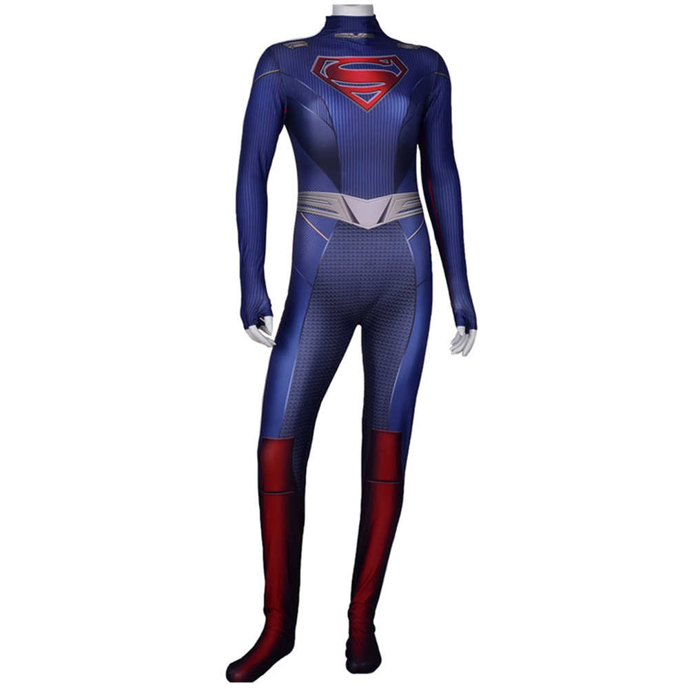 mujeres niños supergirl temporada 5 kara zor -el cosplay disfraces disfraces de halloween trajes de superhéroe. Capa