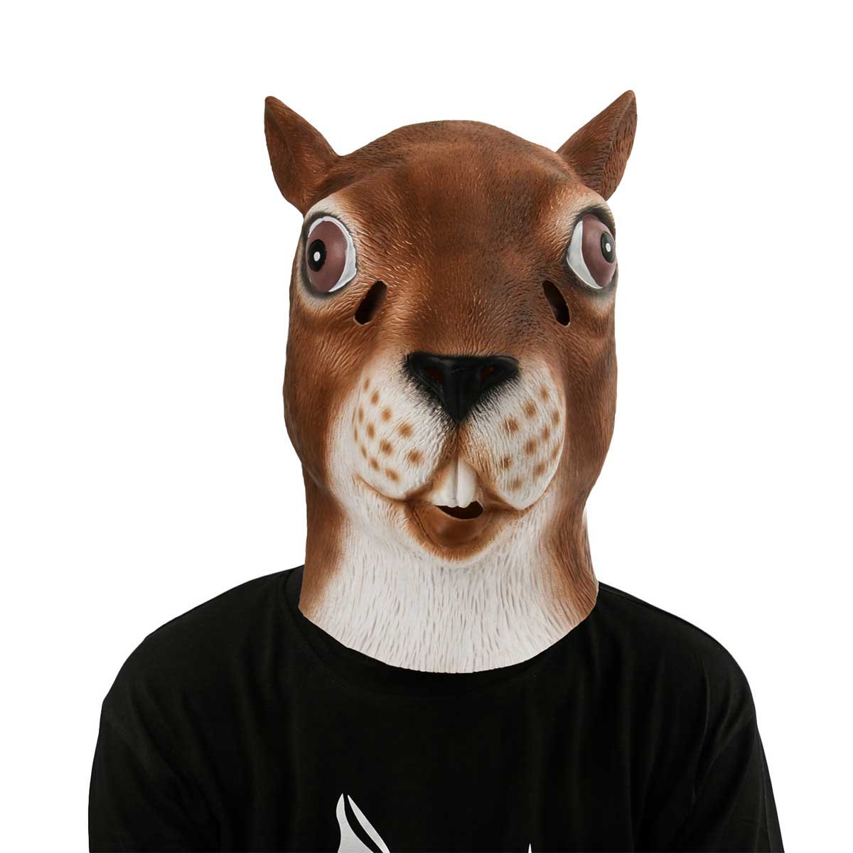 Realista Animal Head Squirrel Latex Mascar Mascarilla para Halloween Cosplay Party