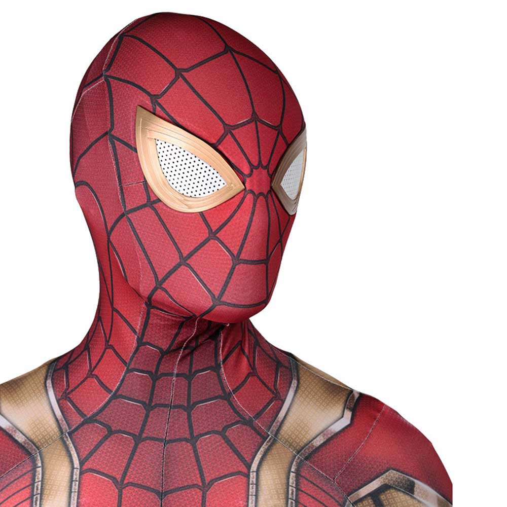 Boys Men's Golden Edition Golden Spider Cosplay Tostes Spiderman Zentai Traje