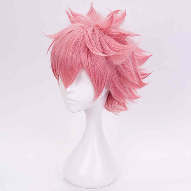 Boku No Hiro Akademia Mina Ashido Wig My Hero Academia Ashido Mina Pink Cosplay Wig + Wig Cap