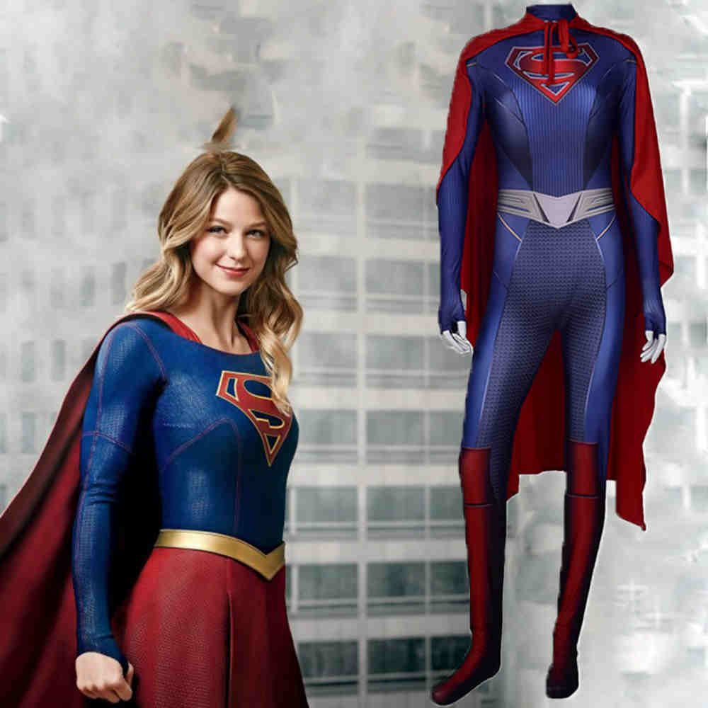 Mujeres Niñas Supergirl temporada 5 KARA ZOR -EL COSPLAY COSTUCHE Fancy Halloween disfraces Superhéroe Cosplay mono