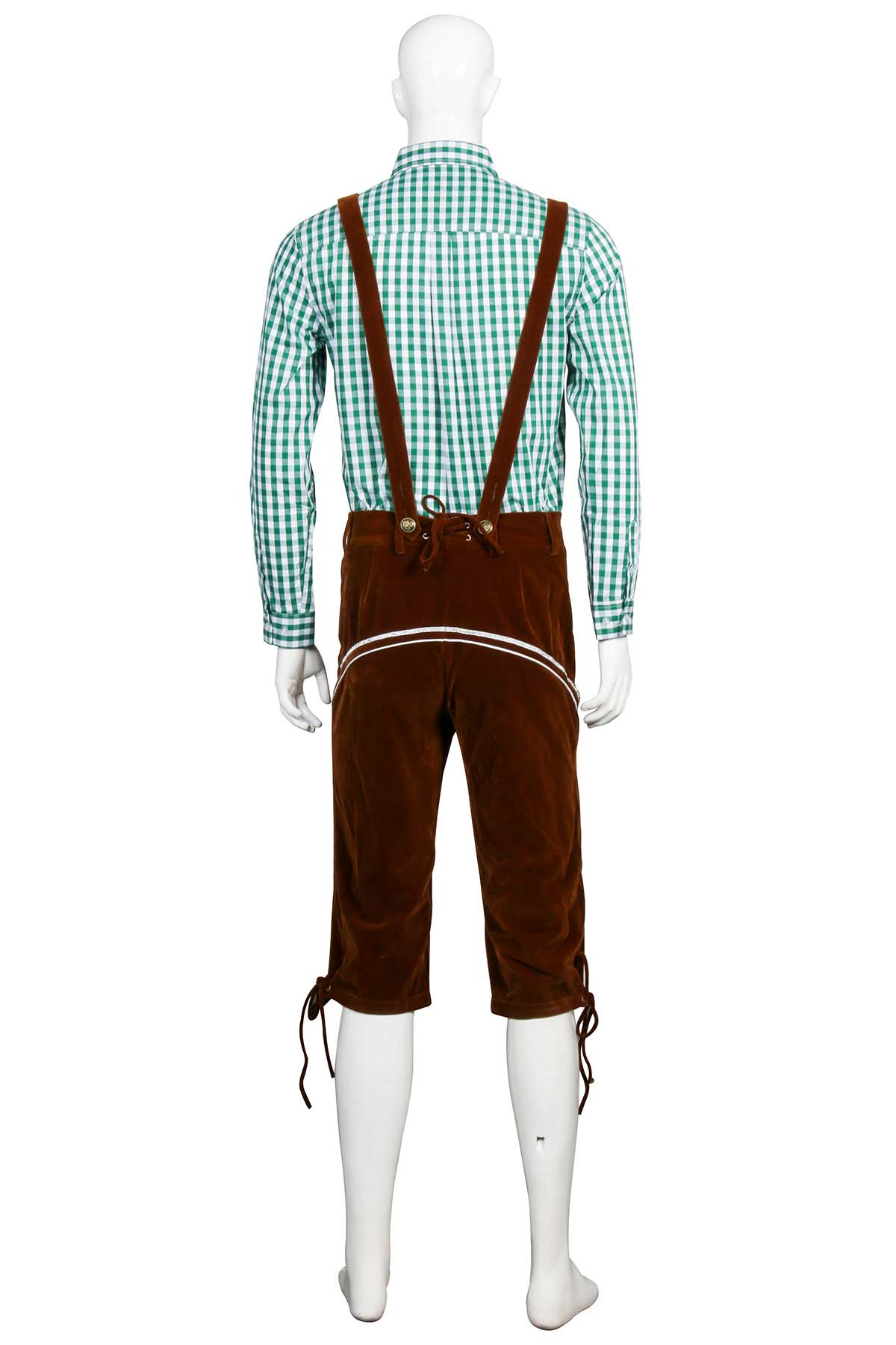 bávaro Oktoberfest hombres disfraz de hombre octubrefest alemán cerveza halloween lederhosen adulto-