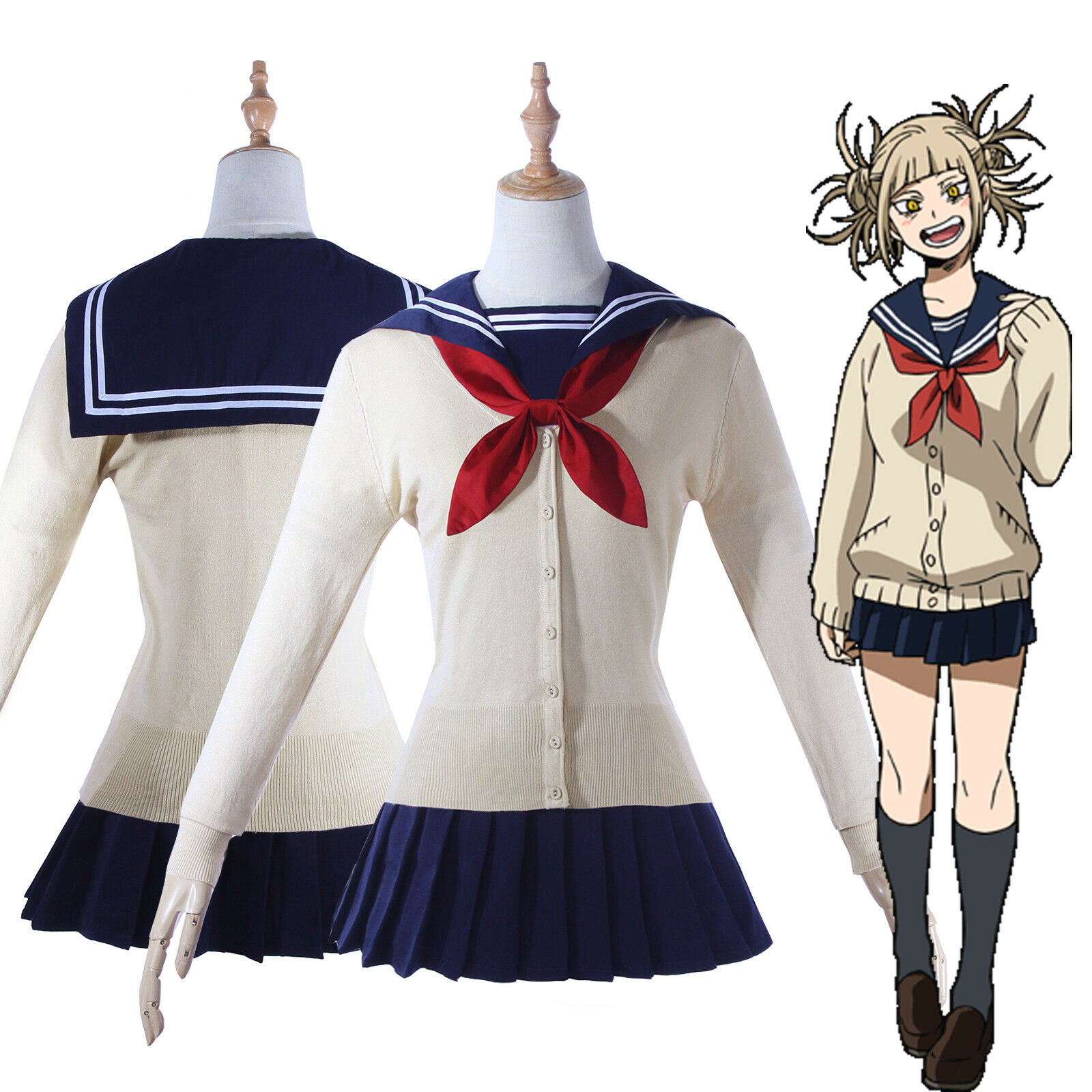 My Hero Academia Himiko Toga Toge Jk Sailor School Uniform Cosplay Set