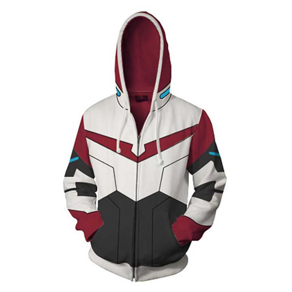 voltron: defensor de la sudadera con capucha de universo Shiro cremallera sudadera Unisex