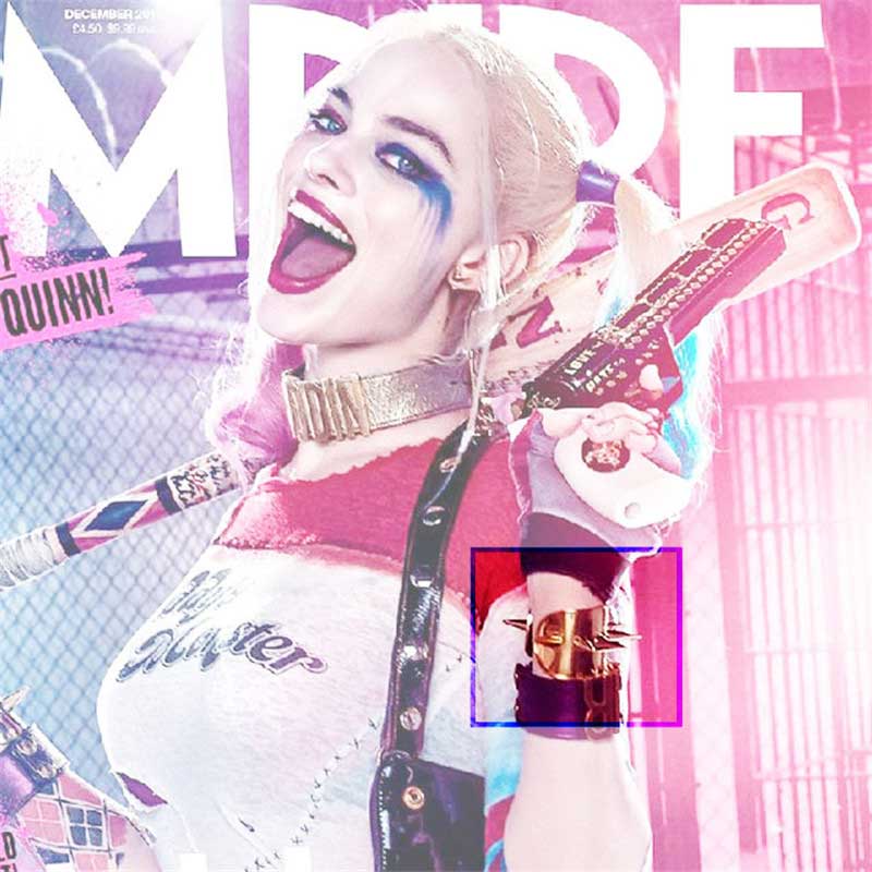 squad de suicidio mujer Joker Harley Quinn Remache Rivets Muñequera