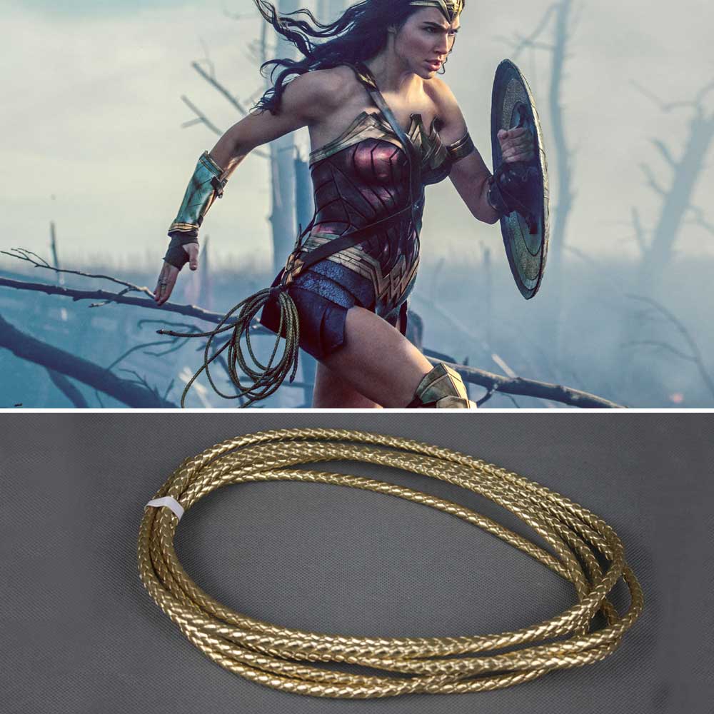 Wonder Woman Lasso de la verdad Cuerda Diana Prince Armas Superheroe Cosplay Props Accesorios Película Replica