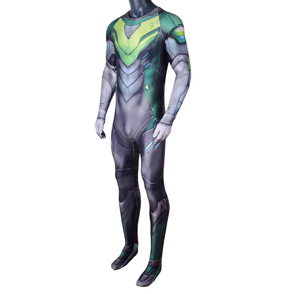 juego Overwatch 2 Shimada Genji Muscle Sumpsuit Cosplay Uniforme de Halloween Etapa de Halloween Traje