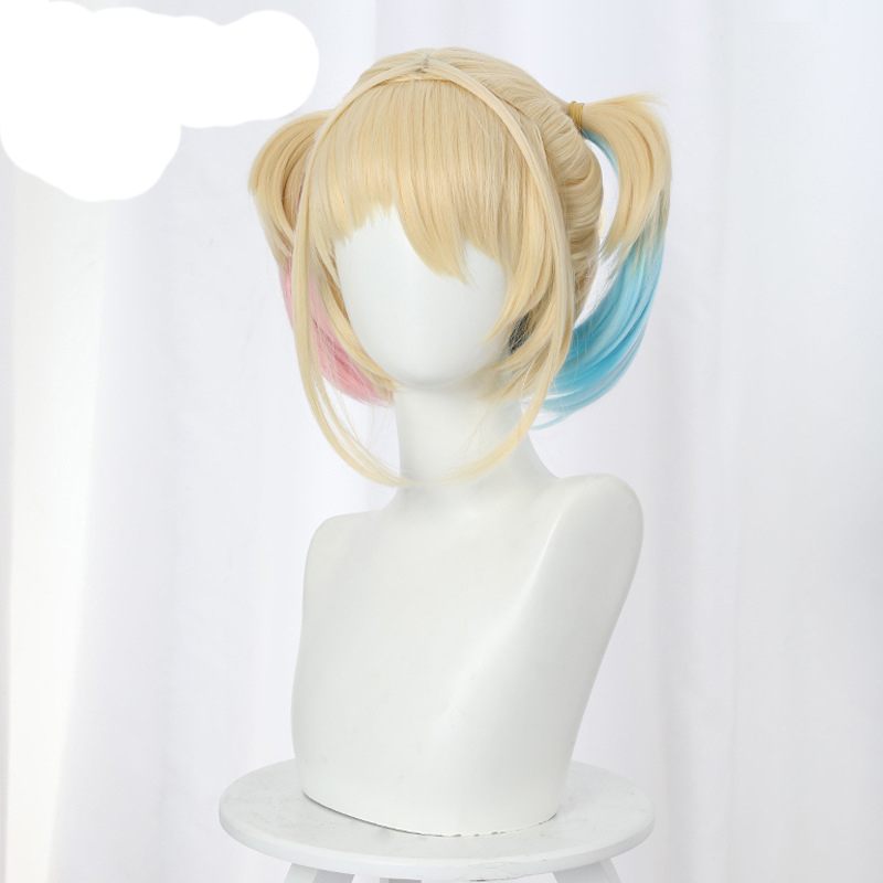 Película Aves de presa Harley Quinn Cosplay Wig Rubia Synthetic Hair DC Super Hero