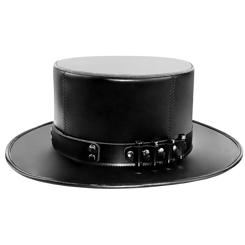 PU de cuero plaga doctor mágico sombrero punk steampunk neutro cosplay hat