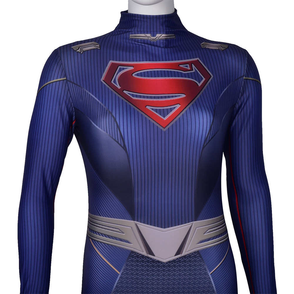 mujeres niños Supergirl temporada 5 KARA ZOR -EL -EL COSPLAY Disfraz Disfraces de Halloween Superhéroes Cosplay Manto Capa