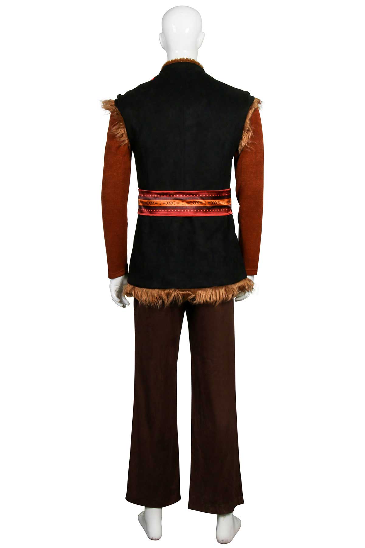 disney congelado 2 adultos disfraz de kristoff Halloween Cosplay Outfits Coat Sweater Cinturón Pantalones