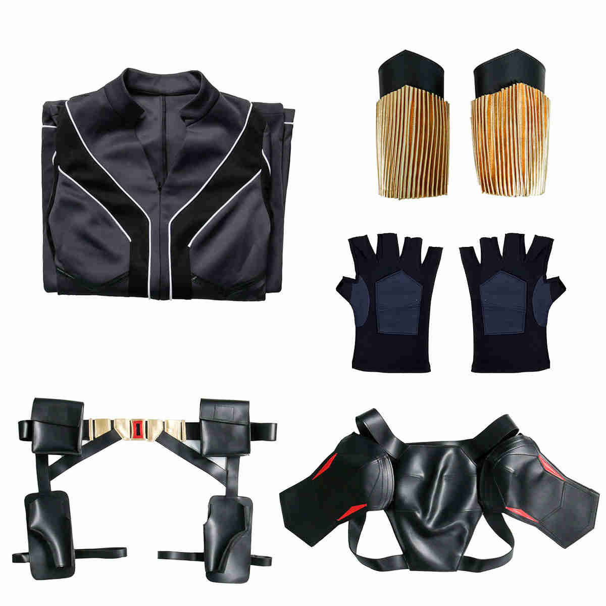 2020 Película Black Widow Outfit Natasha Romanoff Mollsuit Superhe Roe Cosplay Costume