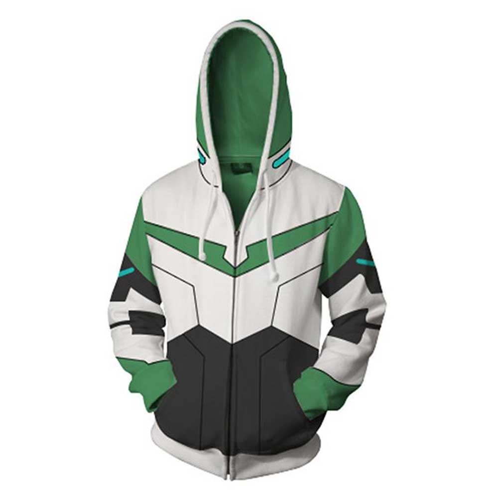 voltron: defensor de la sudadera con capucha de universo shiro cremallera sudadera unisex