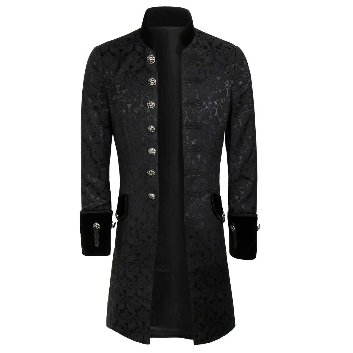 Hombre Velvet Goth Steampunk Victorian Frock Frock