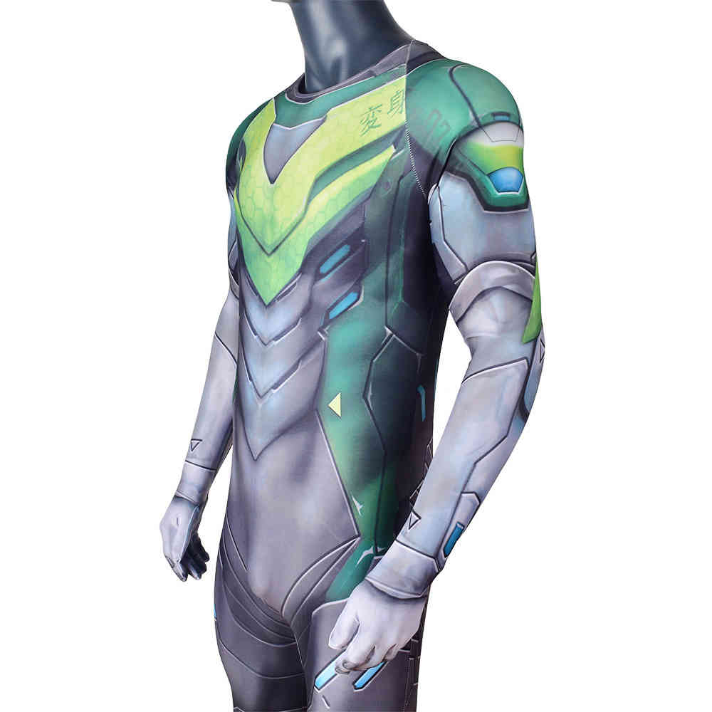 Juego Overwatch 2 SHIMADA GENJI MUSCLE MUSCLE MUSPSUIT COSPLAY UNIFORME HALLOWEEN Stage disfree