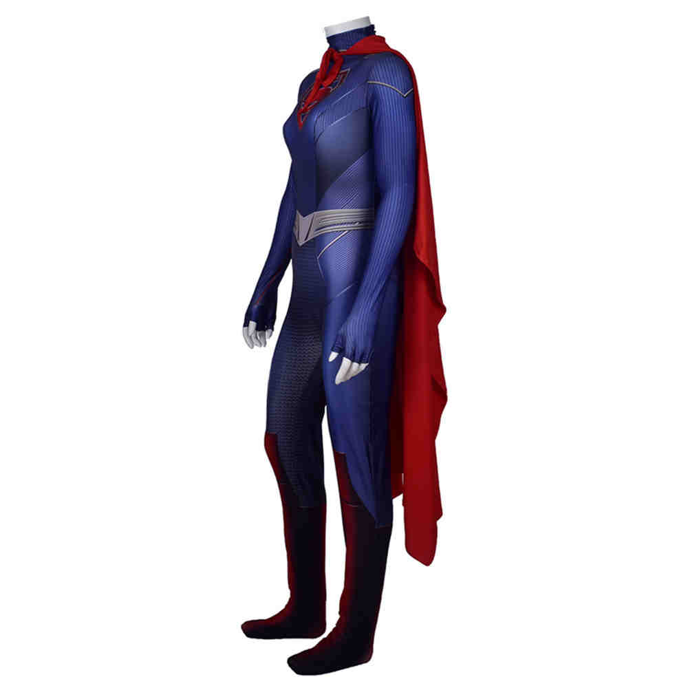 mujeres niños supergirl temporada 5 kara zor -el cosplay disfraz de disfraces de halloween trajes de superhéroe Costa del mono de superhéroes