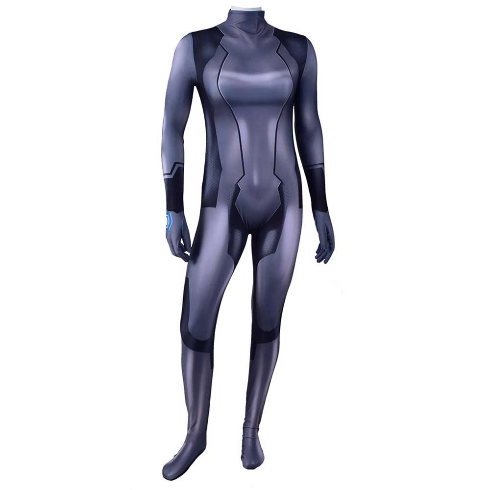 Cero traje Dark Samus Cosplay Costume Superwoman Zentai Game Metroid