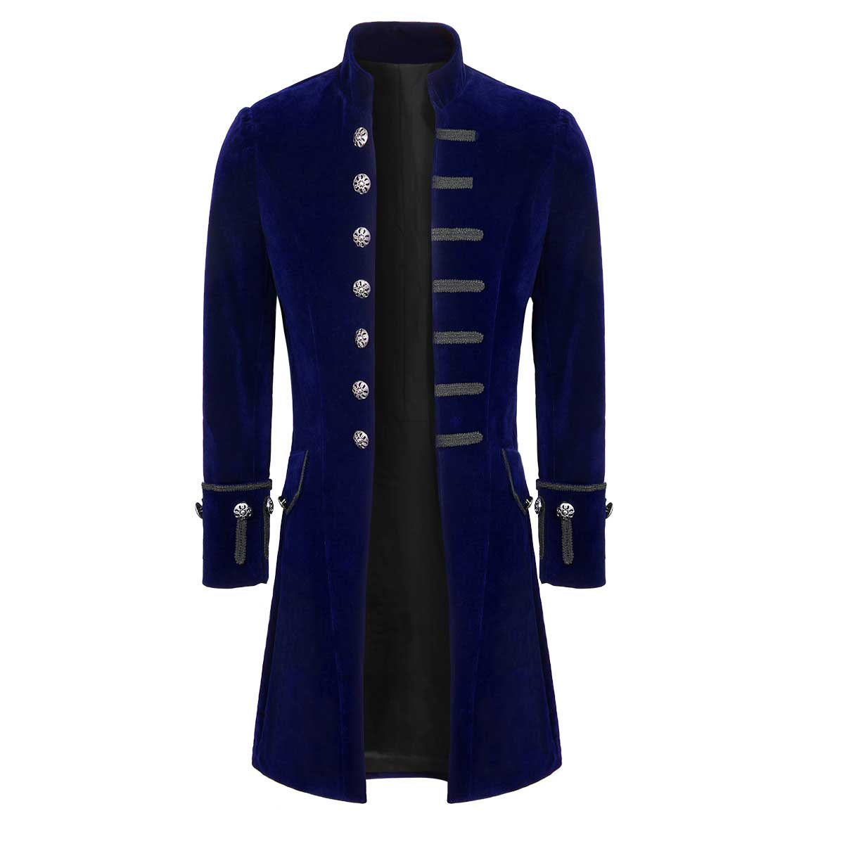 Hombre Velvet Goth Steampunk Victorian Frock Coat