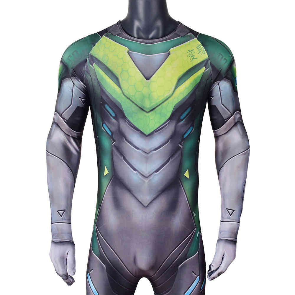 Juego Overwatch 2 Shimada Genji Muscle Mustum Mustump Halloween Stage Disfraz