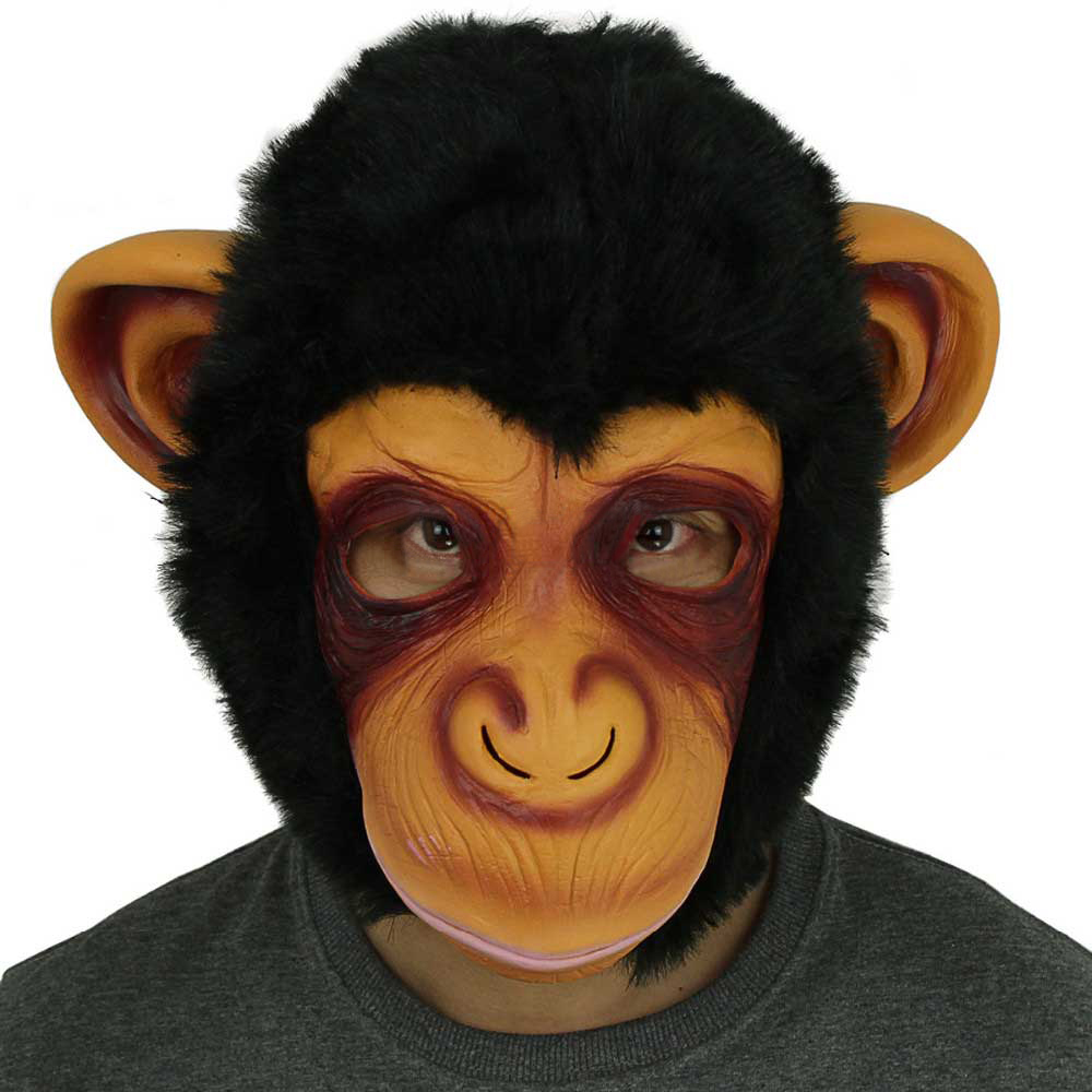 máscara de gorila espeluznante Cabeza Halloween/Monkey Látex Máscara de látex Máscaras de miedo Masquerade Cosplay Fiesta