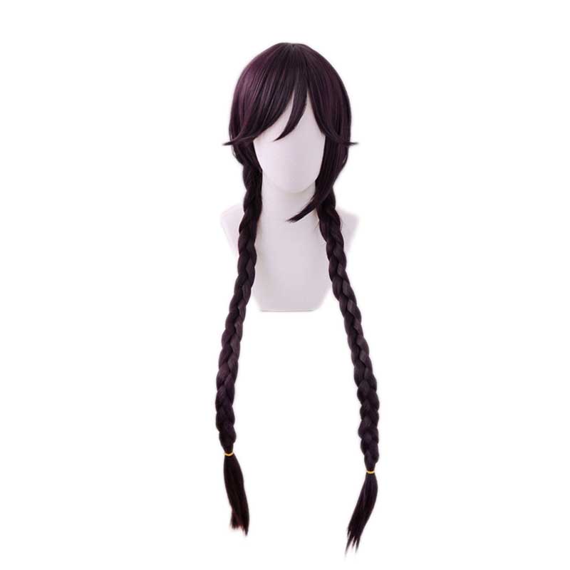 danganronpa v3: matar a la armonía Fukawa Toko Braid Cosplay Wig Long Braid Hair sintético
