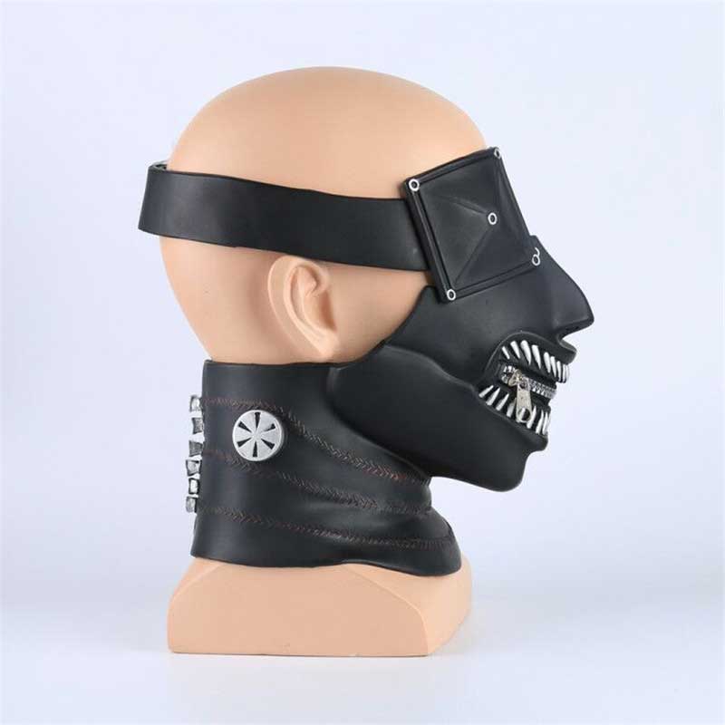 más nuevo Moe tokyo ghoul 2 kaneki ken máscaras PVC cremallera ajustable cosplay máscaras frescas de Halloween Party Props