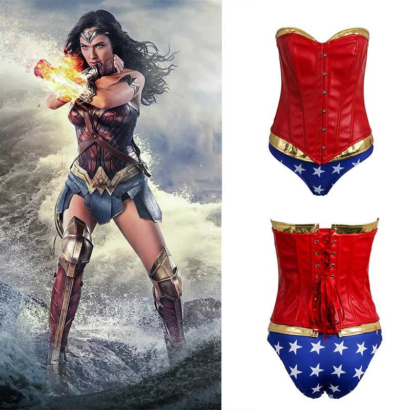 DC Wonder Women Vestido de traje de cosplay sexy de superhéroe