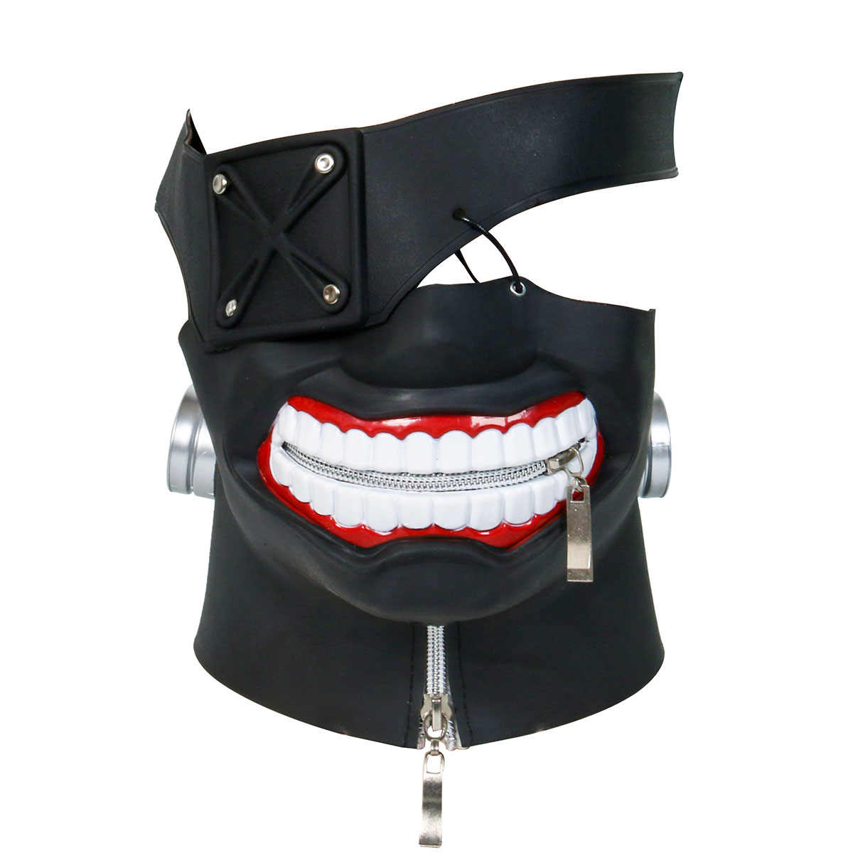 Kaneki Ken Halloween Cosplay máscaras de la cara Anime Tokyo Ghoul cremallera ciclismo anti-polvo