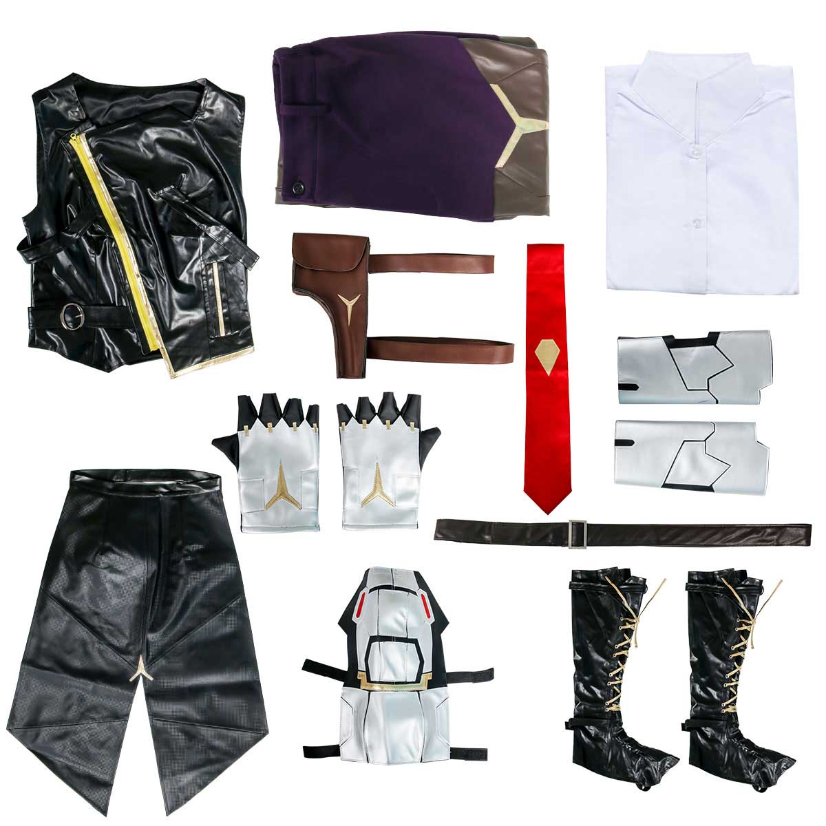 Outwatch Ow Ow The Vipper Ashe Elizabeth Caledonia Hero Traje de traje Cosplay Fullset