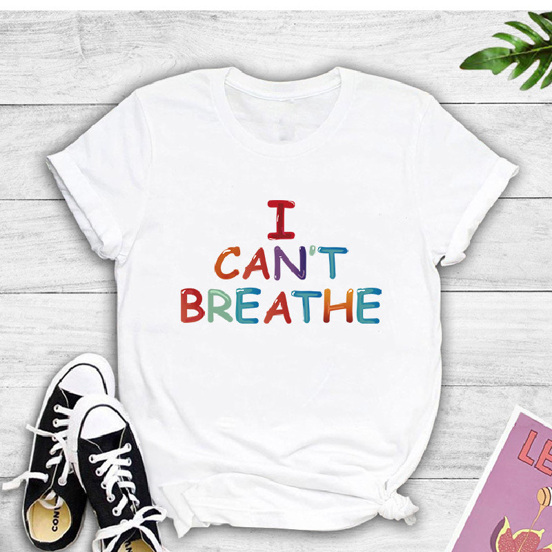 No puedo respirar camiseta de las mujeres