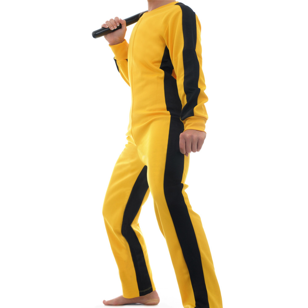 juego de Traje de Muerte Amarillo Martial Artist Jumpsuit Chino Kung Fu Uniform Ropa